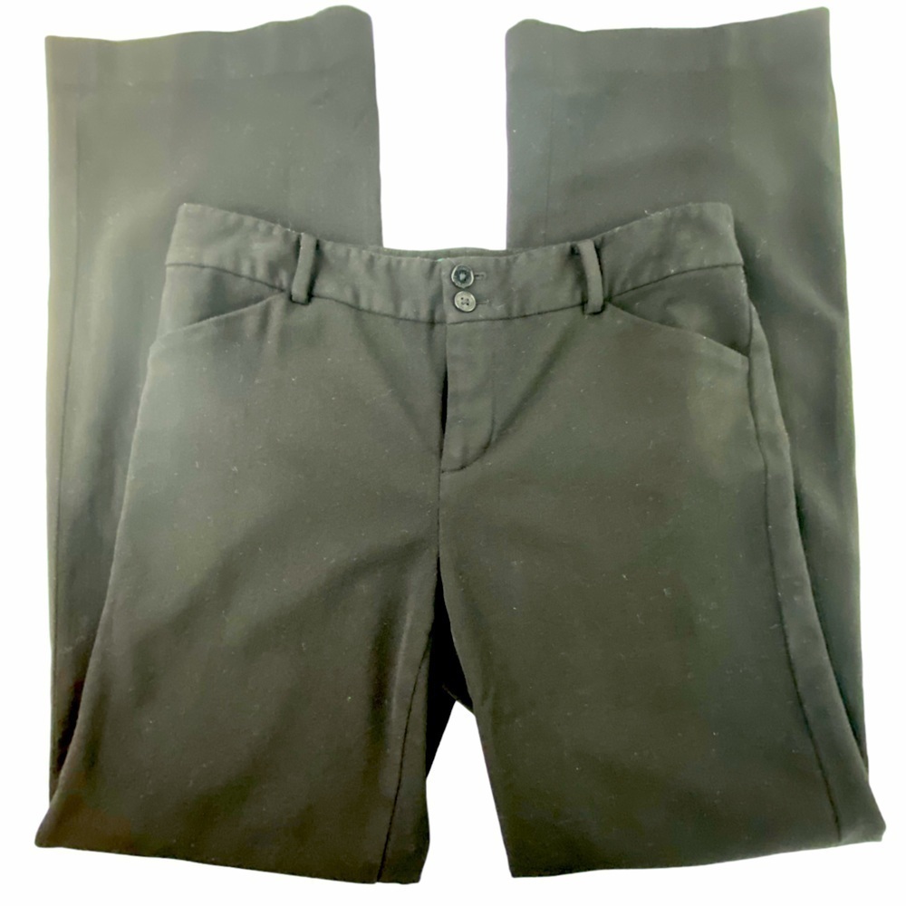 LRL Lauren Ralph Lauren Jacie black wool straight leg pants women's size 8
